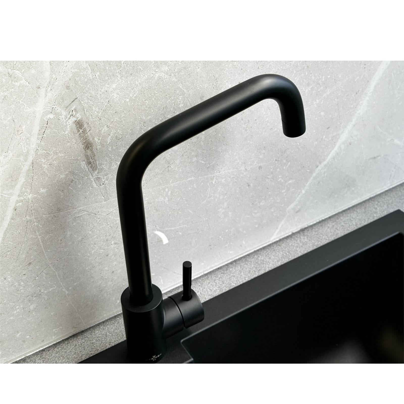 Reginox NERA MB Single Lever Kitchen Mixer Tap In Matt Black